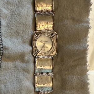 Silver Square Face Watch by Silaria Designs